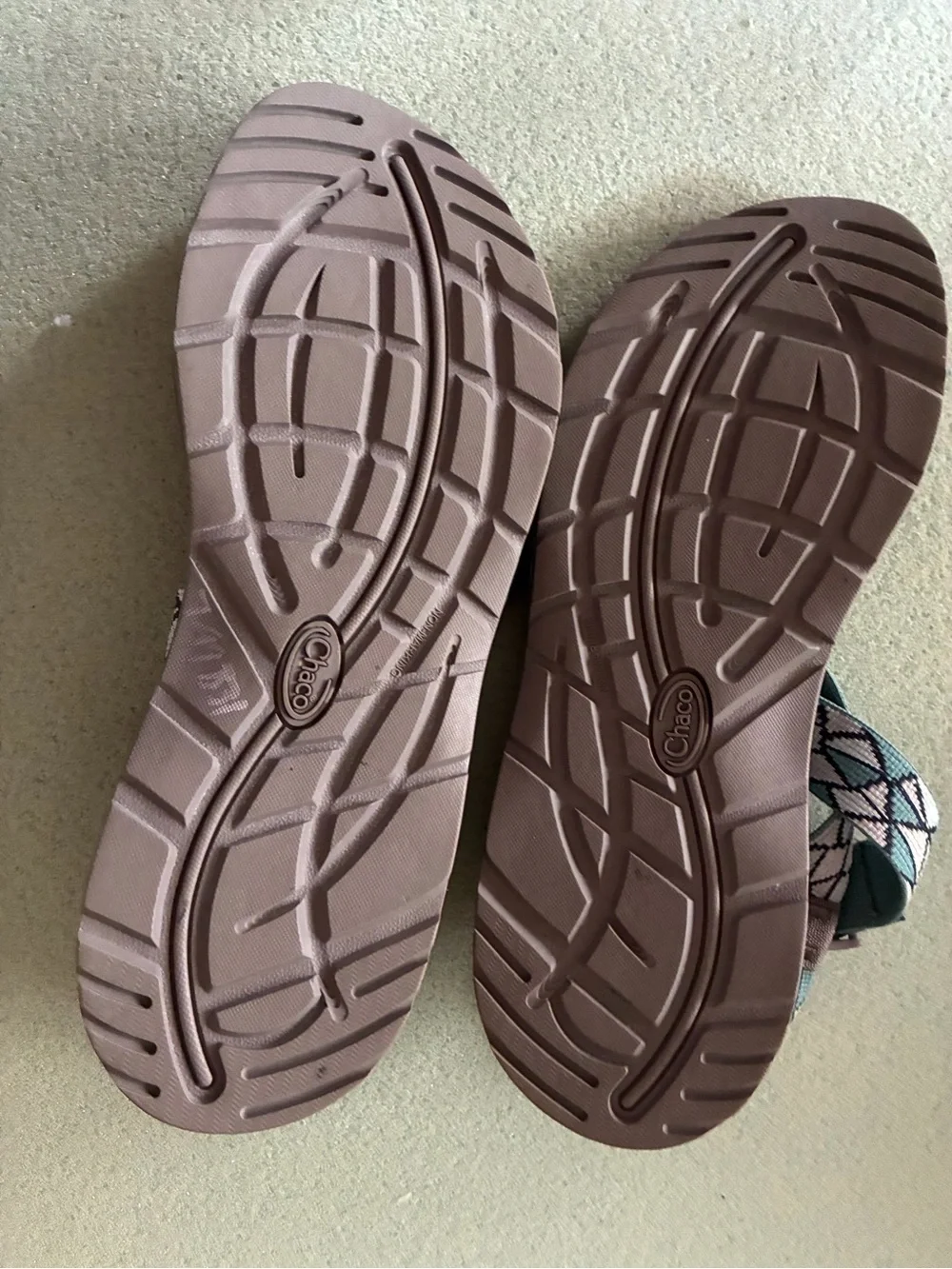 Chaco Women's Pebble Navy Night Sandal with Light Green Accent